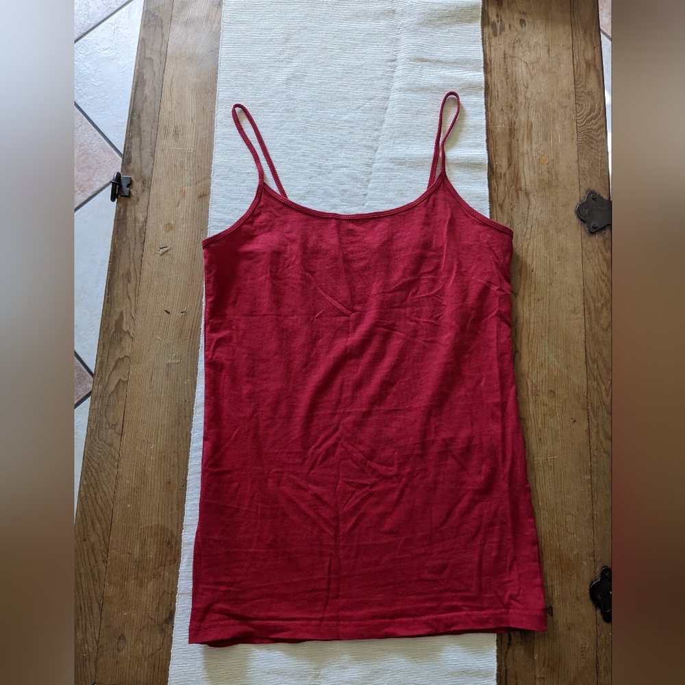 Red tank top